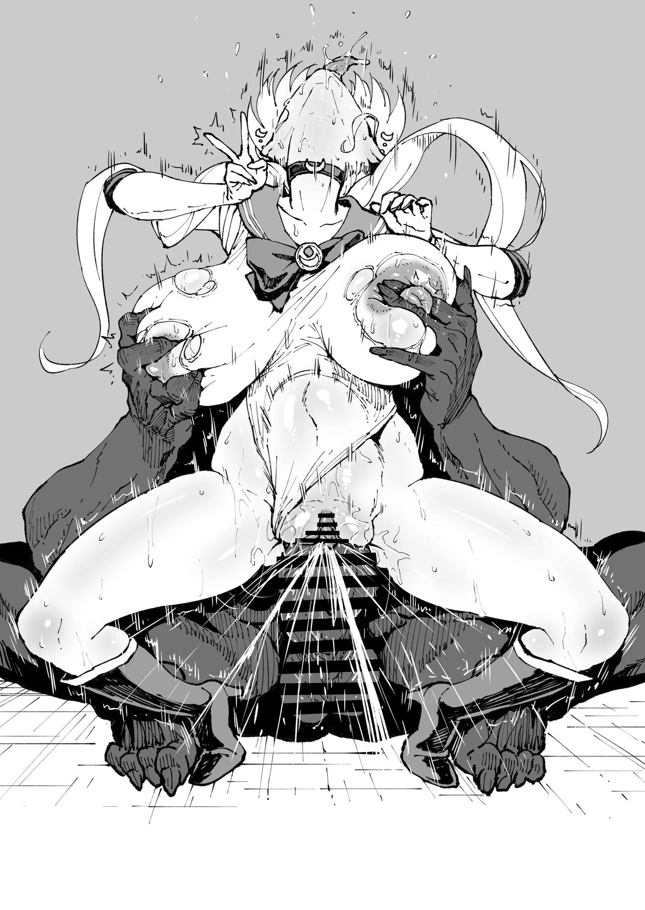 마모루 앞에서 빌런과 장난치는 우사기 씨 page 9 full