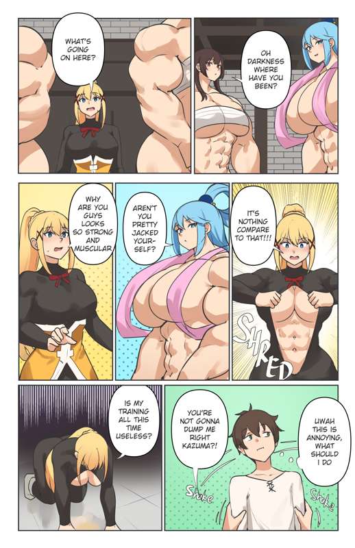 Darkness &amp; Yunyun + all Konosuba's girls page 5 full