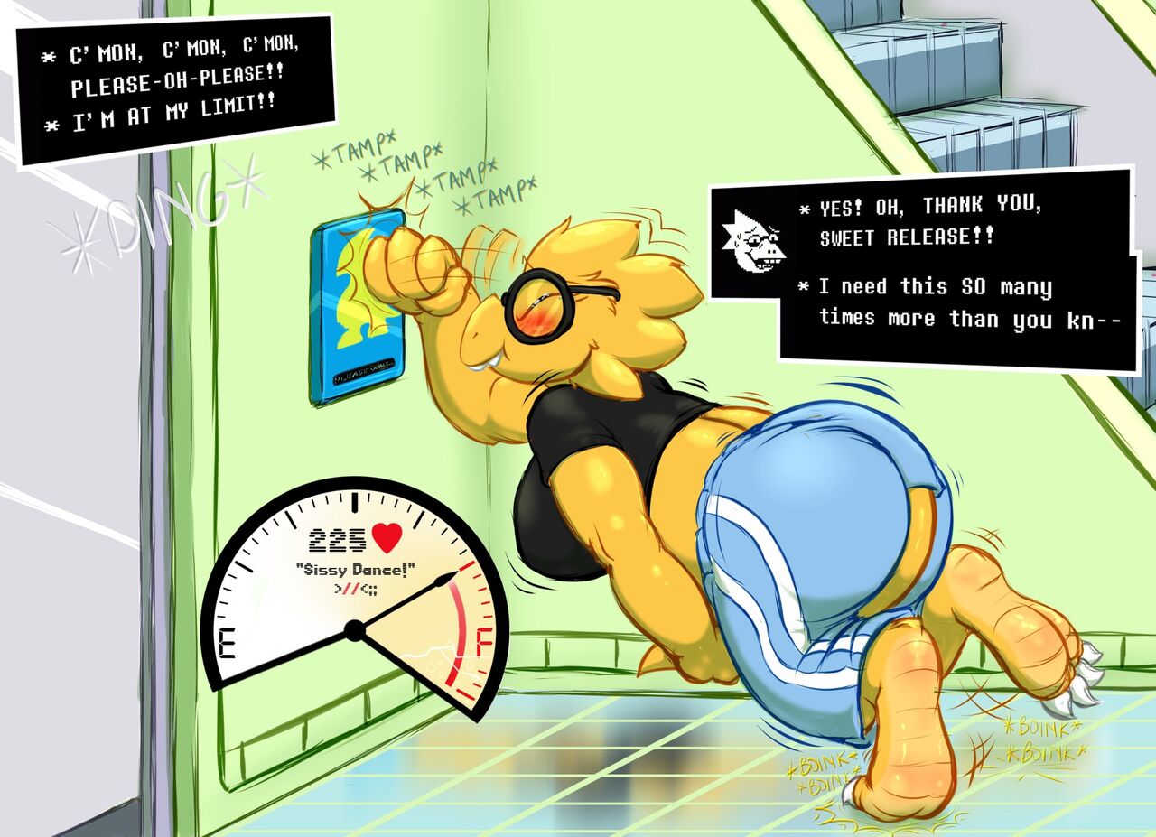 Omorashi Drive Challenge - Alphys page 7 full