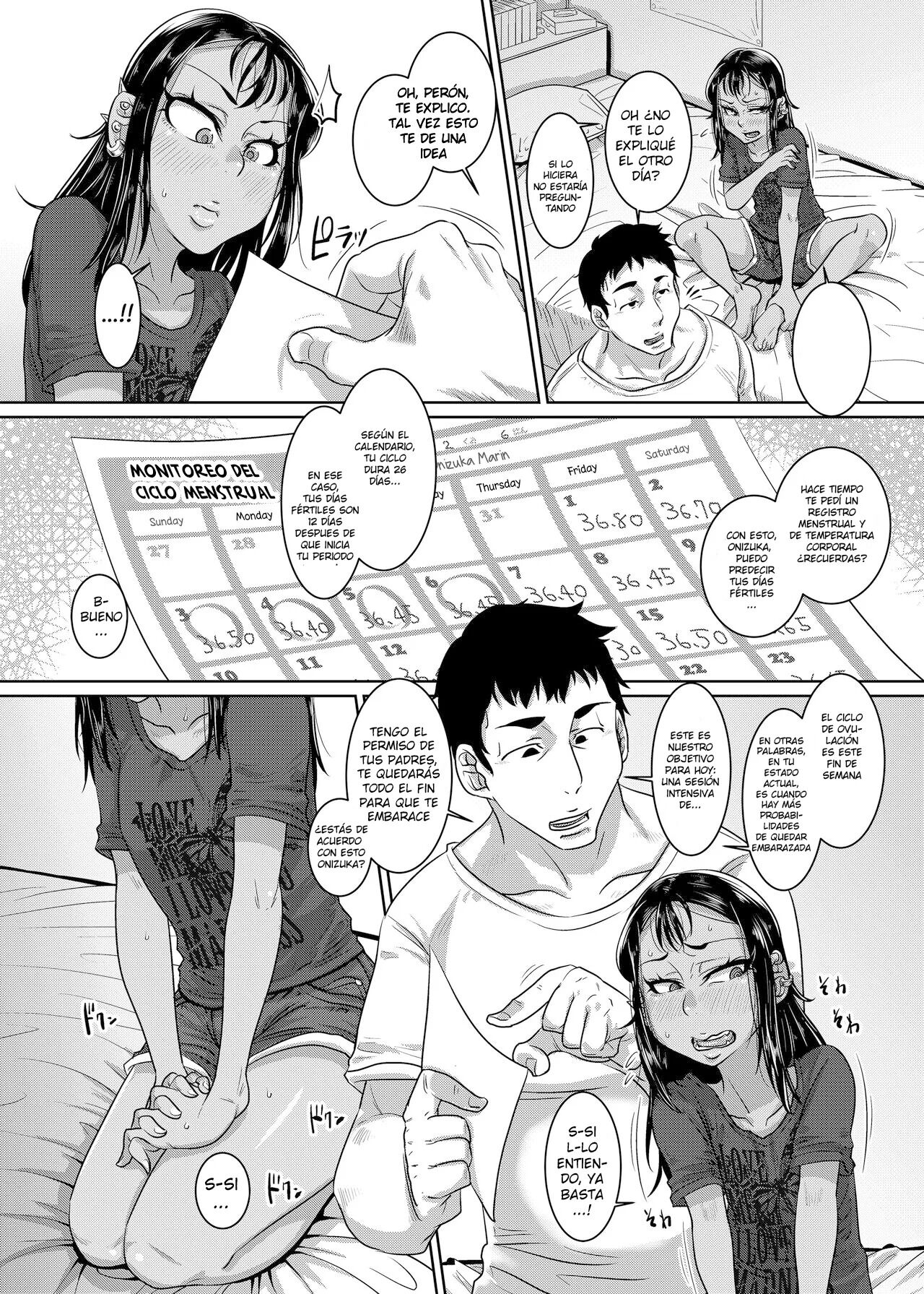 CHOCOLATE GIRL 4 Chapter ׃2 Kuro Loli Yankee ga Manabu Ninshin Katsudou ~Kikenbi Otomari Tanetsuke Hen~ page 3 full