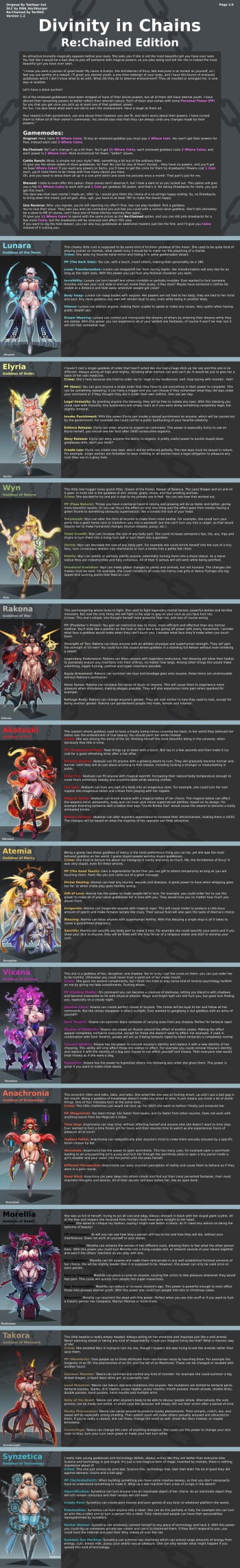 Divinty in chains original and rechained CYOA cover