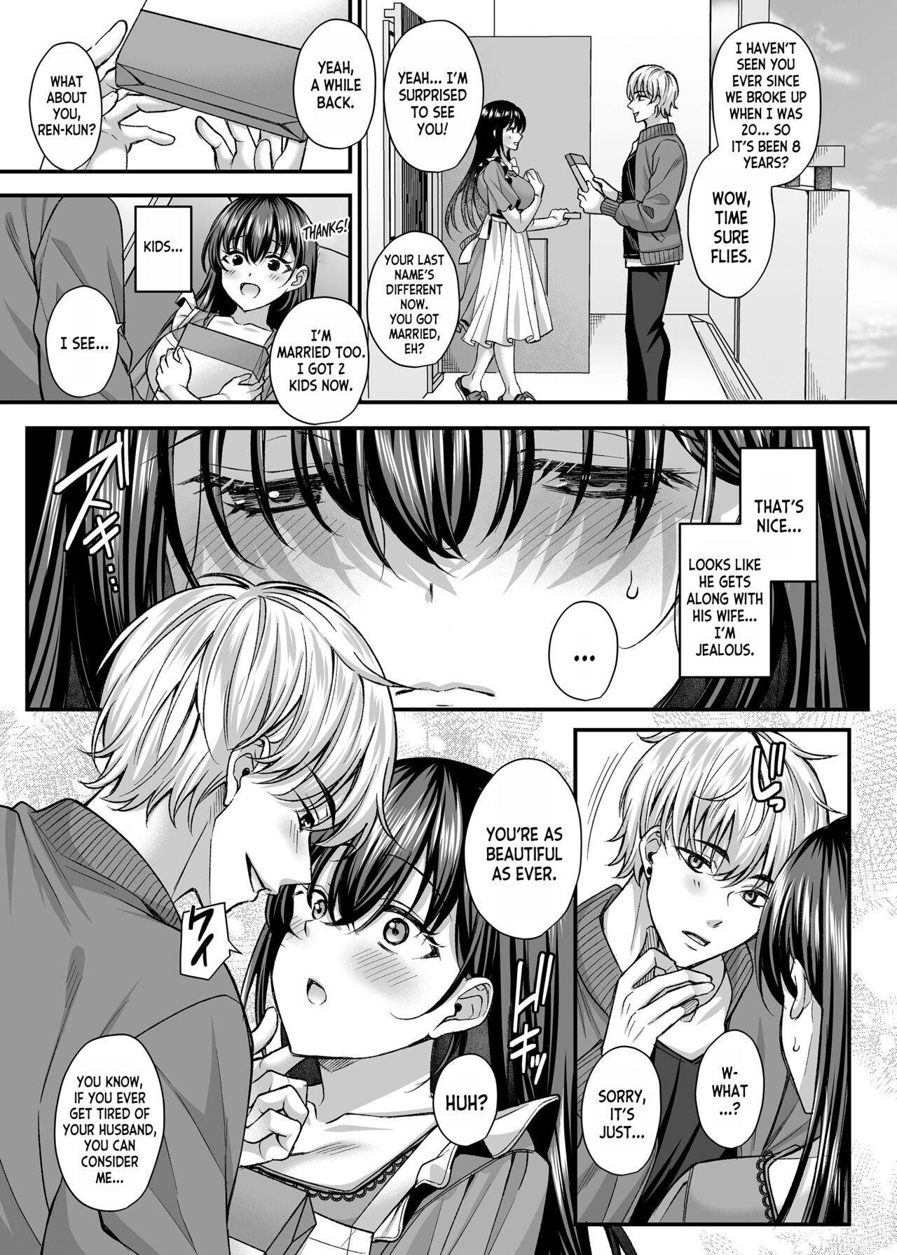 Netorare Kairaku ~Motokare ni Ochita Hitozuma no Kozukuri Nakadashi Kongan~ | Cuckold Pleasure - Married Woman who Fell for her Ex-Boyfriend begs for Baby-Making Creampie Sex page 7 full