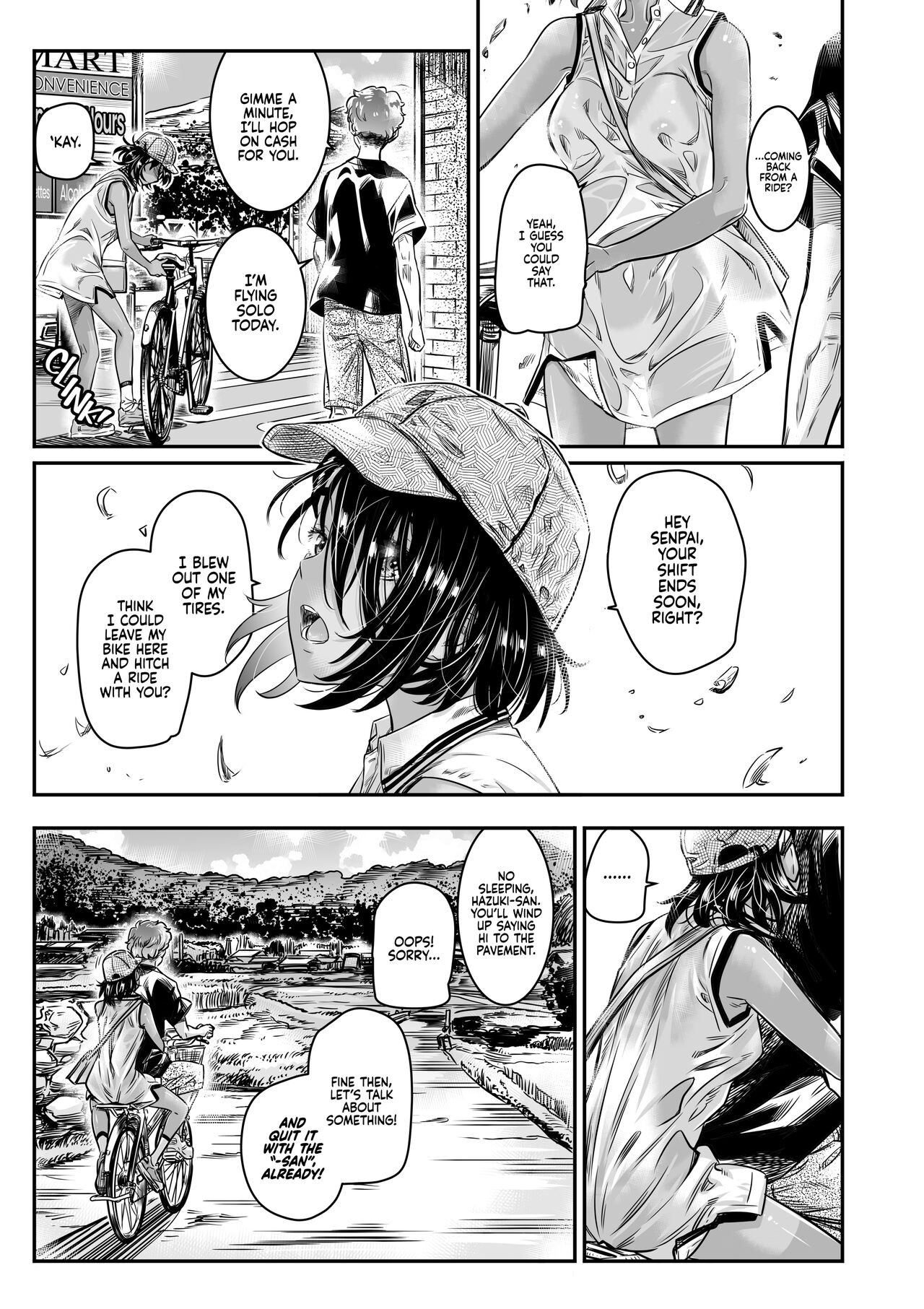 The Tanlined Town Bike Has Set Her Perverted Exhibitionist Sights on Her Virgin Senpai page 6 full