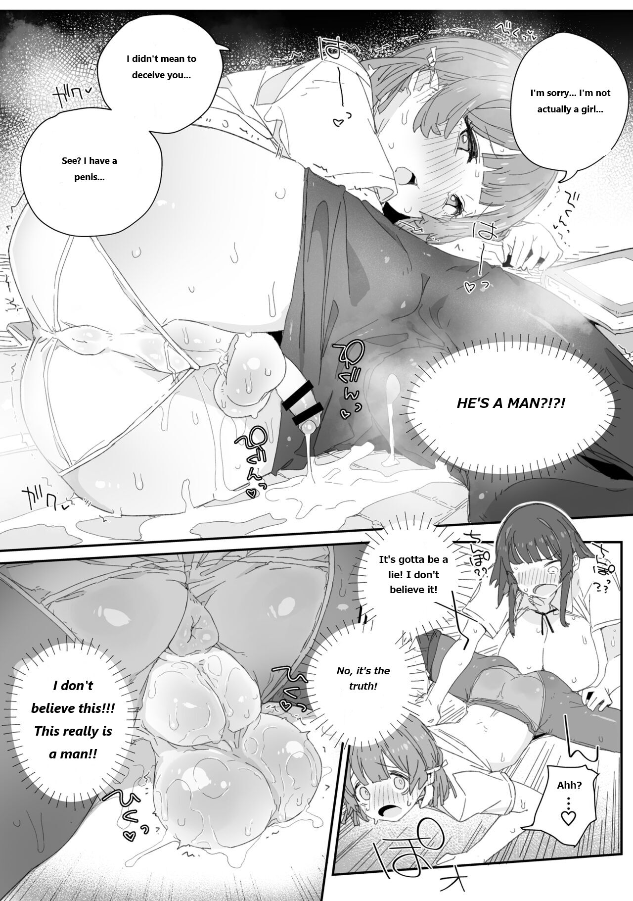 Watashi no Fuuki o Midasun ja Nai!!! ~ Seiyoku Tsuyo Tsuyo Futanari Fuuki Iinchou ga Otokonoko de Midarechatta Sono Wake~ page 8 full