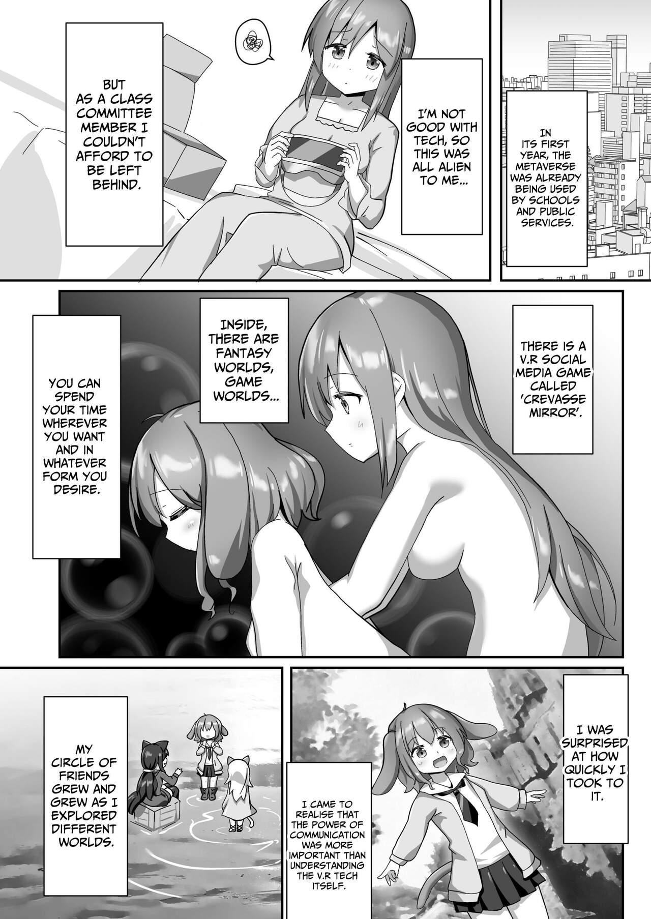 Osatou wa Yuriiro | Our Virtual Love is Dyed with Yuri page 6 full