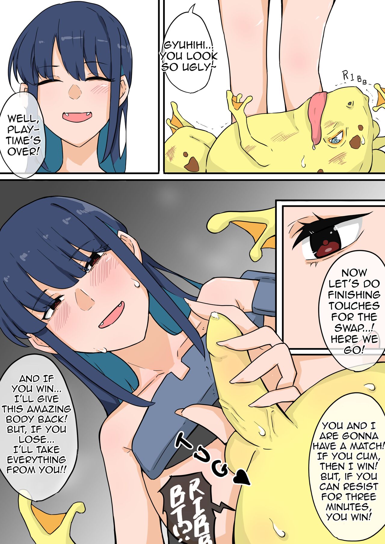 Onna Kishi to Kaeru-gata Majuu no Irekawari RE | Female Knight and Frog Monster Swap RE page 5 full