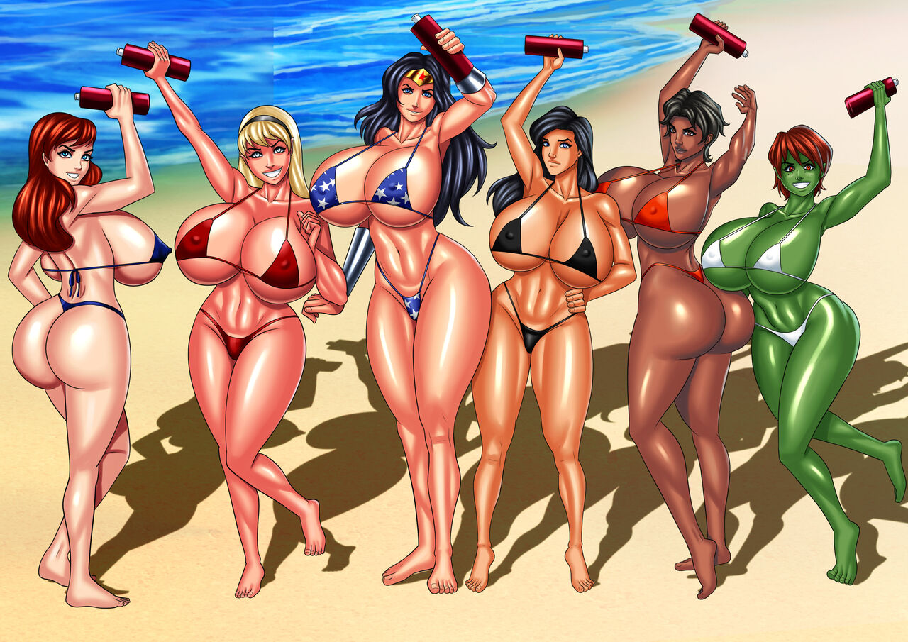 Super Beach-Babes Wage War! page 1 full