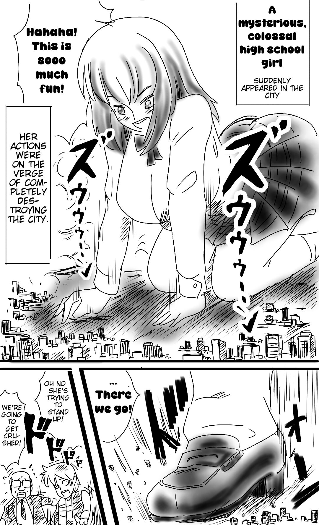 The super-giant high school girl appears again page 9 full