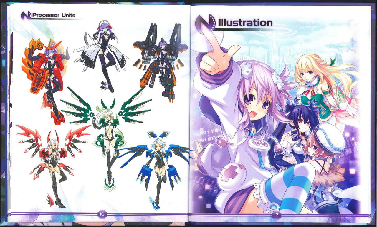 Hyperdimension Neptunia Art Book page 10 full