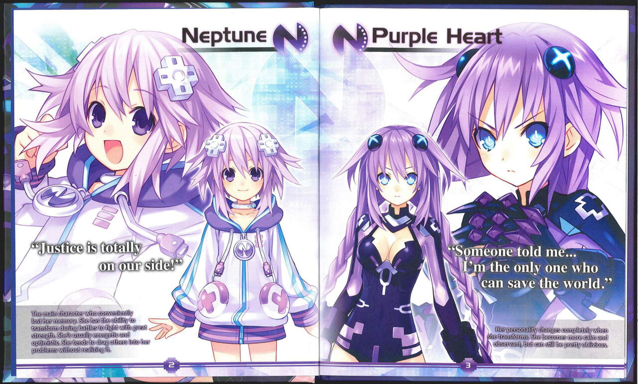 Hyperdimension Neptunia Art Book page 3 full