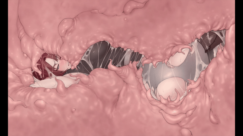 BHM - Monster Lab - Dino Crisis - Regina Vore Tentacles Restraint Ryona Kissing Hugging page 1 full