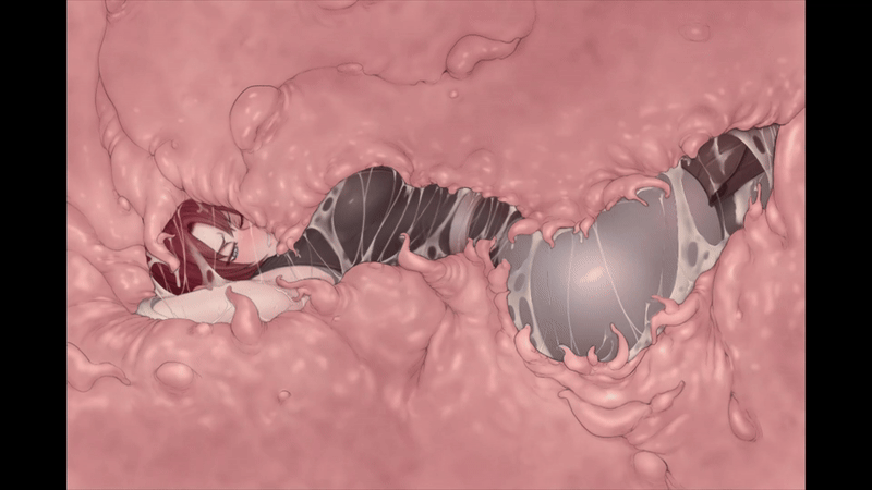 BHM - Monster Lab - Dino Crisis - Regina Vore Tentacles Restraint Ryona Kissing Hugging page 2 full