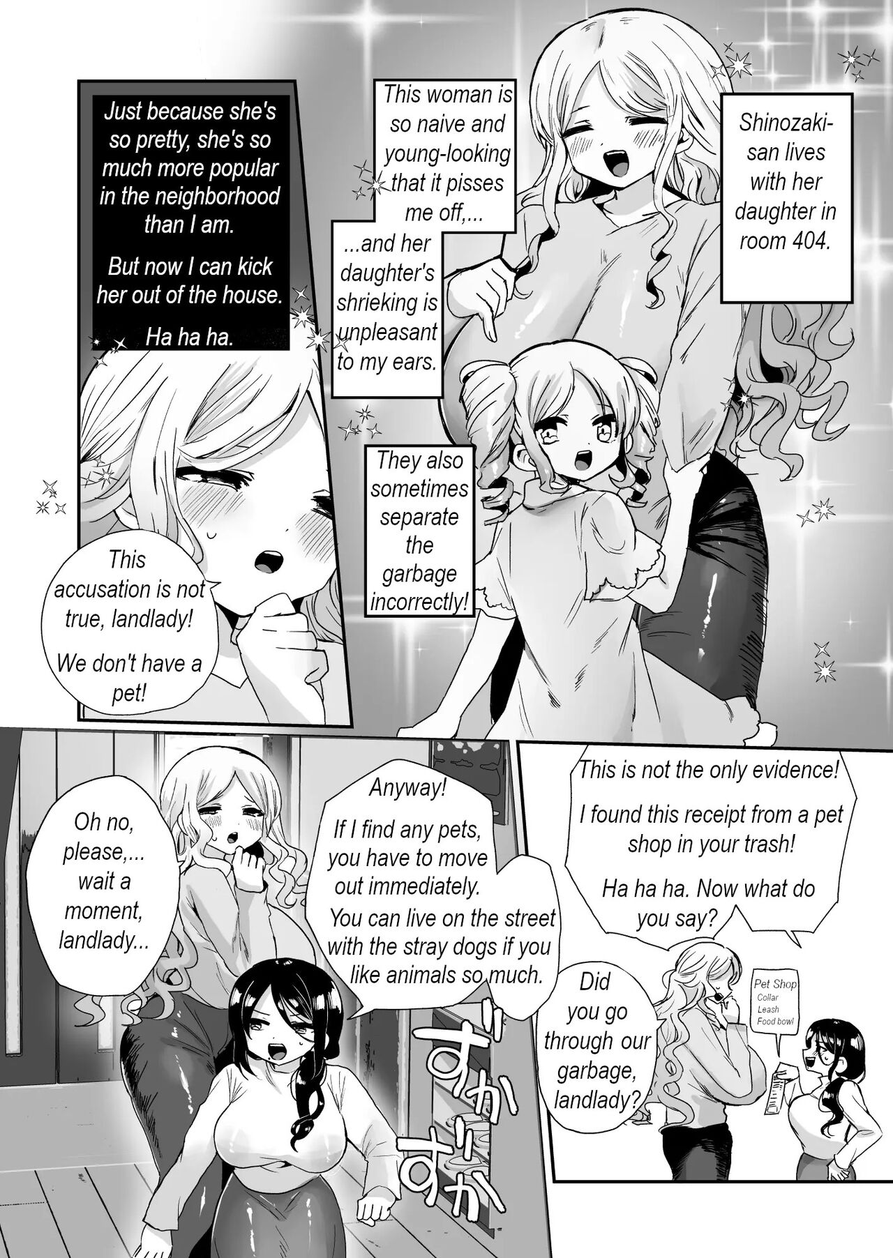 Shouwaru Ooya Pet-ka Choukyou | I train our nasty landlady to become my daughter's pet page 4 full