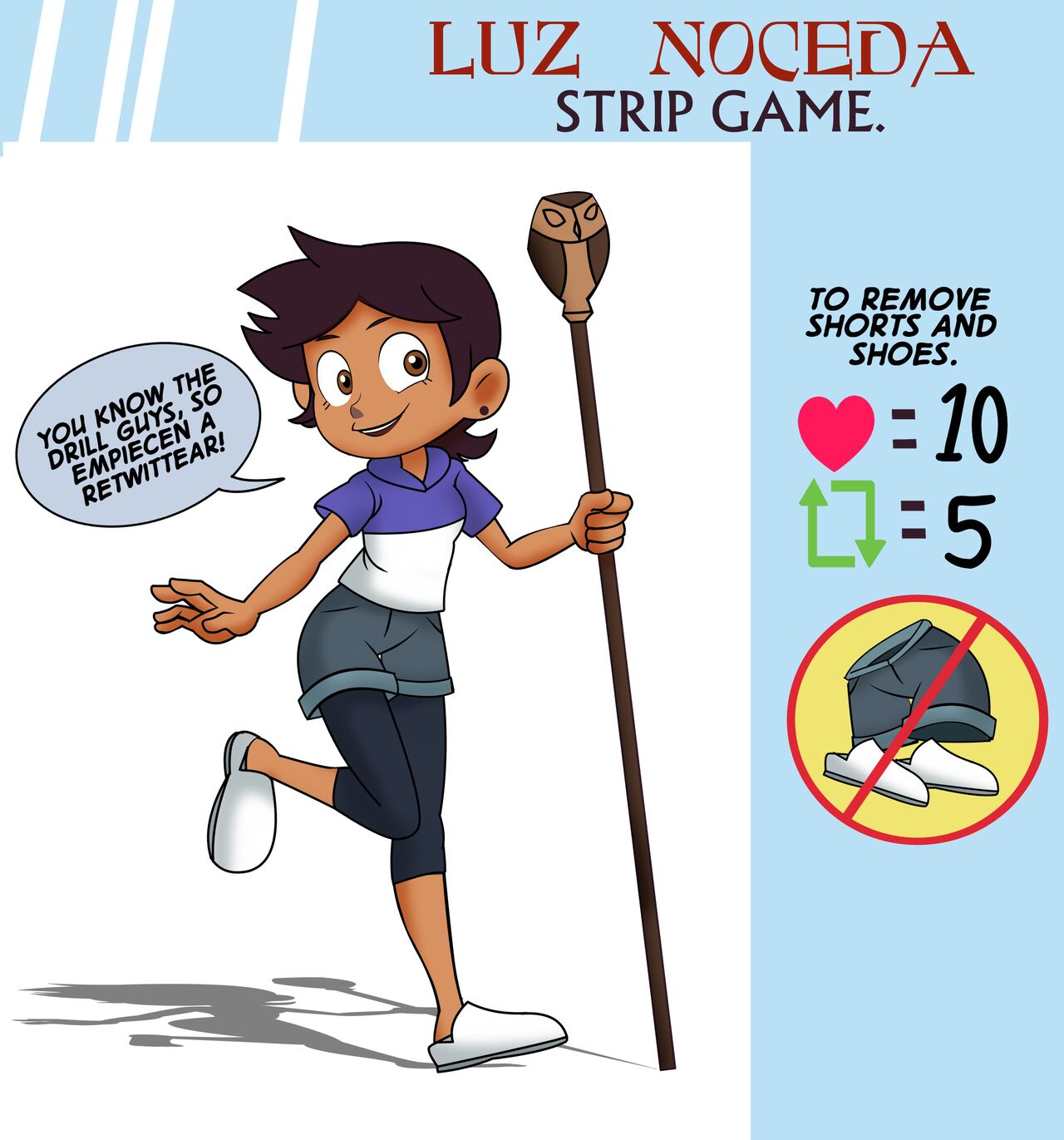 Luz Noceda Strip Game page 1 full