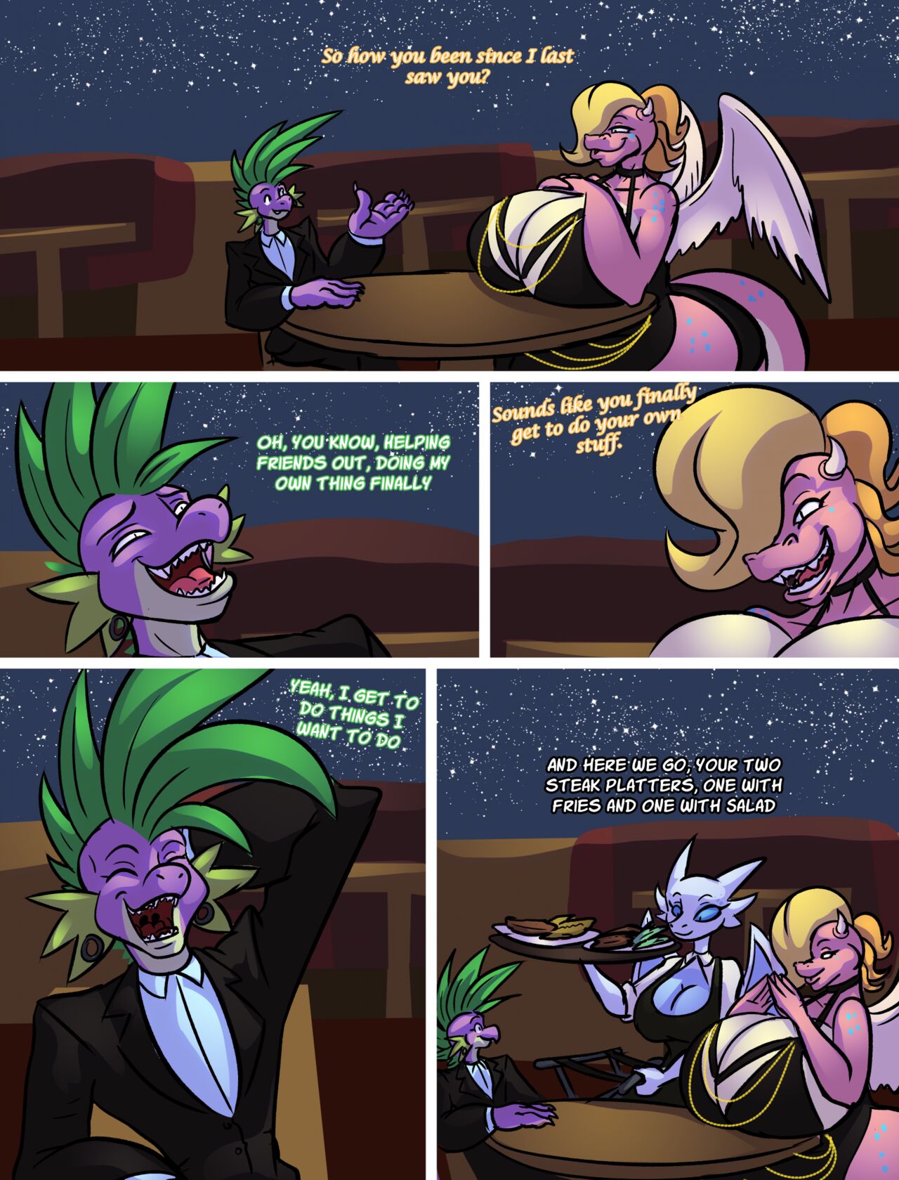 Firedrago Comic: Spike Dragon Date page 2 full
