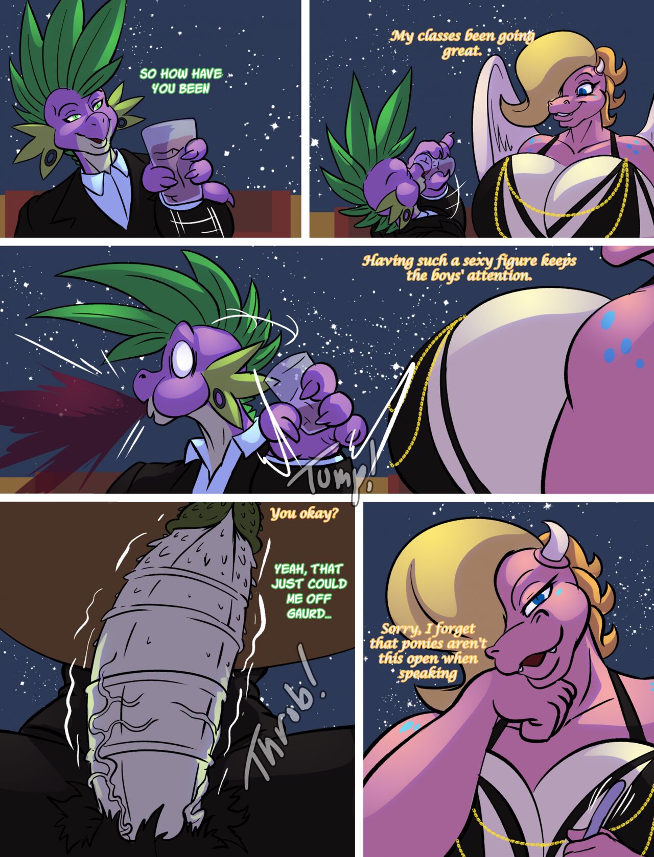 Firedrago Comic: Spike Dragon Date page 3 full