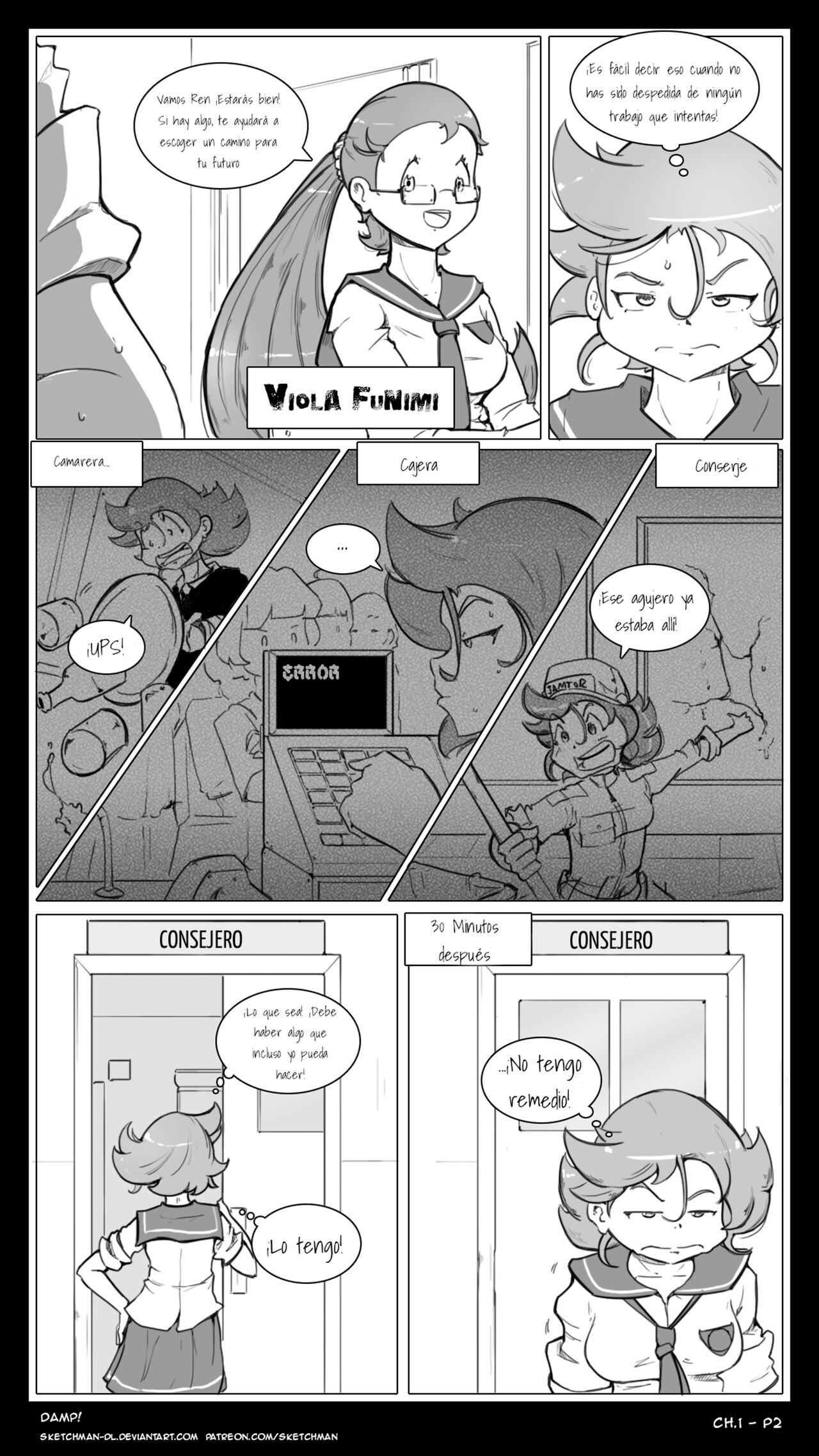 Artista - SketchManDL / DAMP! CAPITULO I page 3 full