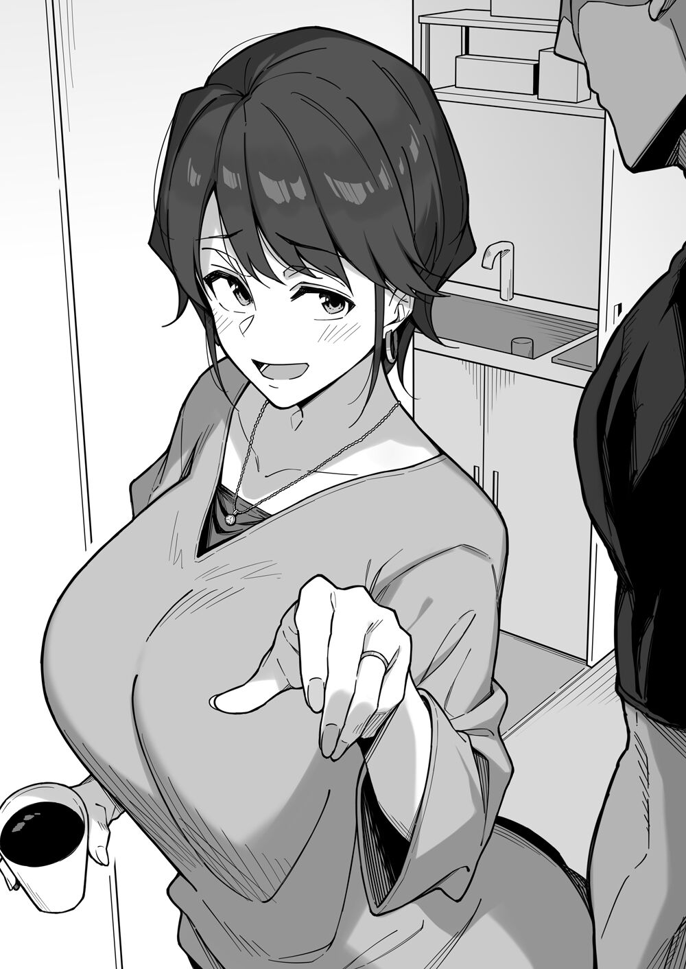 Futamawari mo shita no shin'nyū shain kara sasowa re sukoshidake shakai benkyō sa seru tsumoridatta no ga 4-jikan ijō mo sun tome sa rete mizukara zetchō o negatte shimau komochi hitodzuma, Tanaka Michiko page 4 full
