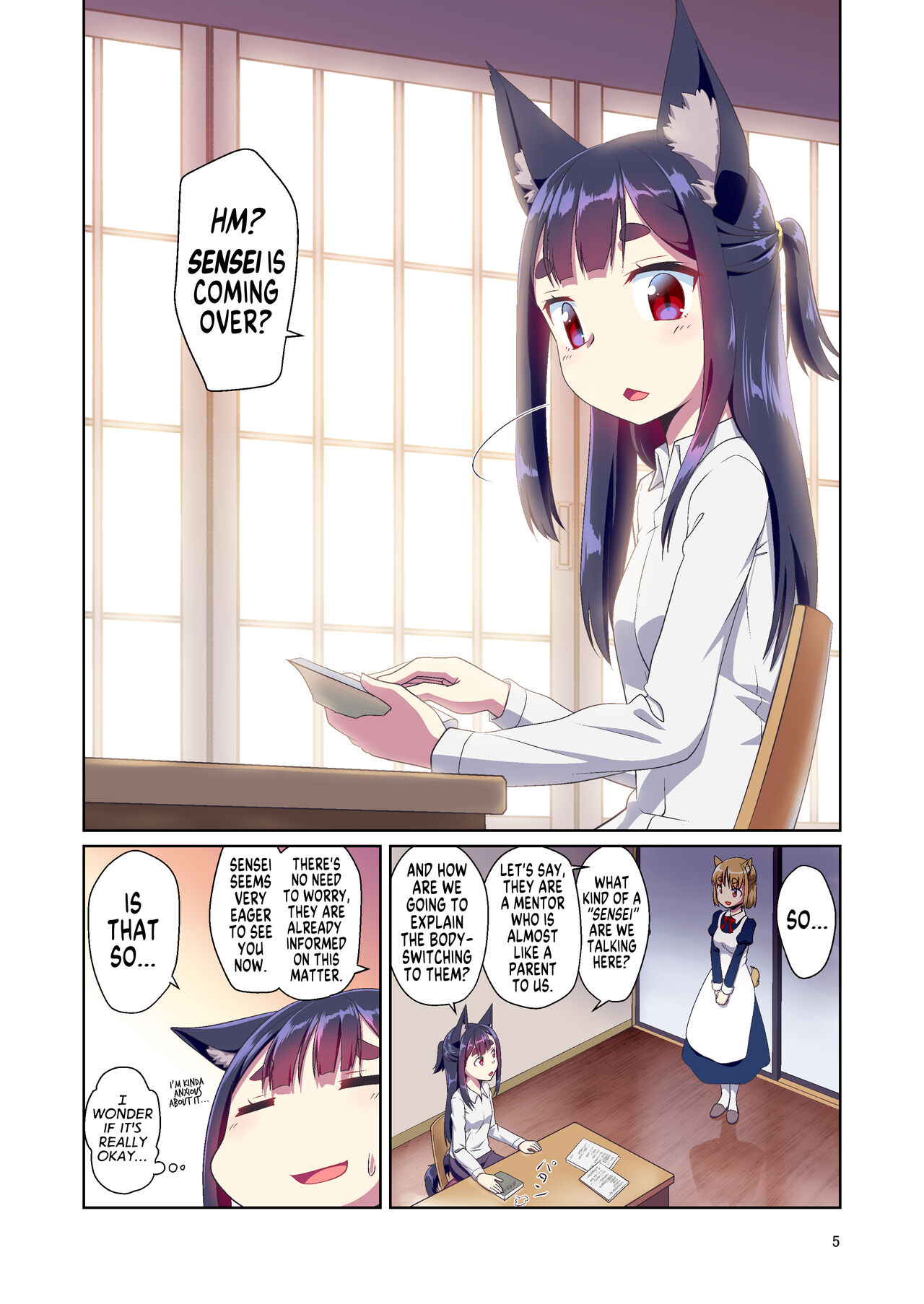 Me ga Sametara Kemomimi Shoujo ni Natteita Ohanashi 2 | How I Woke Up as a Girl With Animal Ears Pt.2 page 5 full