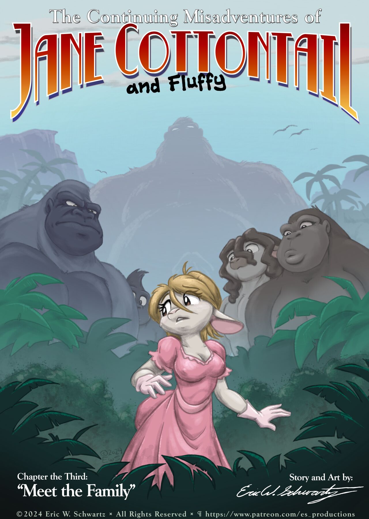 The Continuing Misadventurs of Jane Cottontai and Fluffy: Chapter 3 - Meet the Family page 1 full