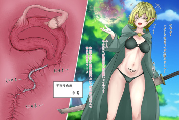 寄生虫に魔力を奪われるエルフ魔法使い cover