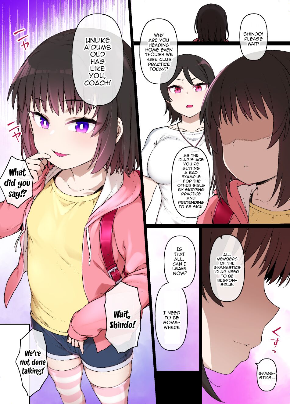 Gymnastics Girl Becomes Masochistic Slut Who Loves Her Middle-Aged Instructor page 9 full