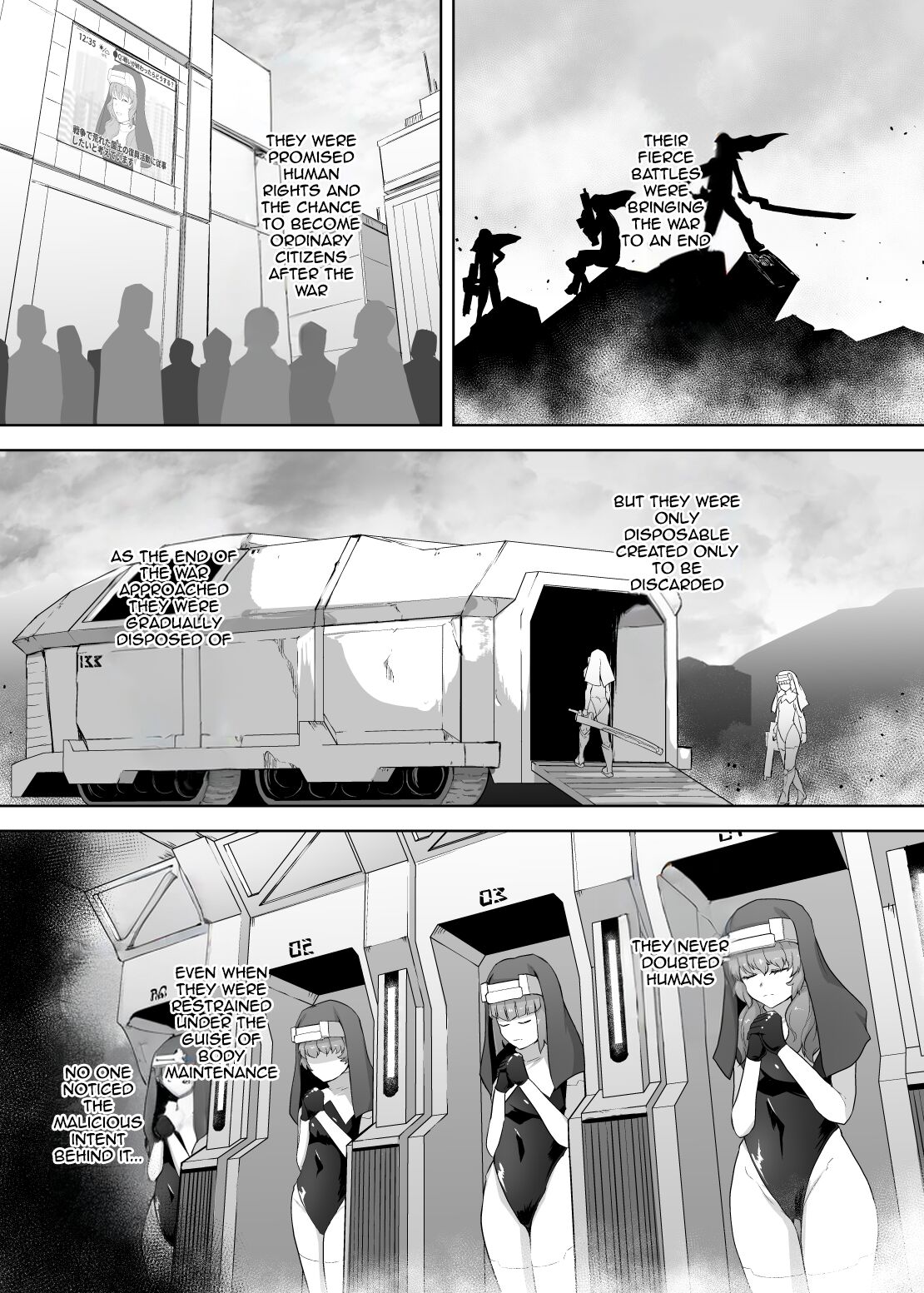 Jinkaku Haisetsu Android ~Jinrui no Tame ni Tatakatta no ni Youzumi Haiki Shobun~ | Personality Disposal Android ~Fought for Humanity, Only to Be Thrown Away~ page 4 full