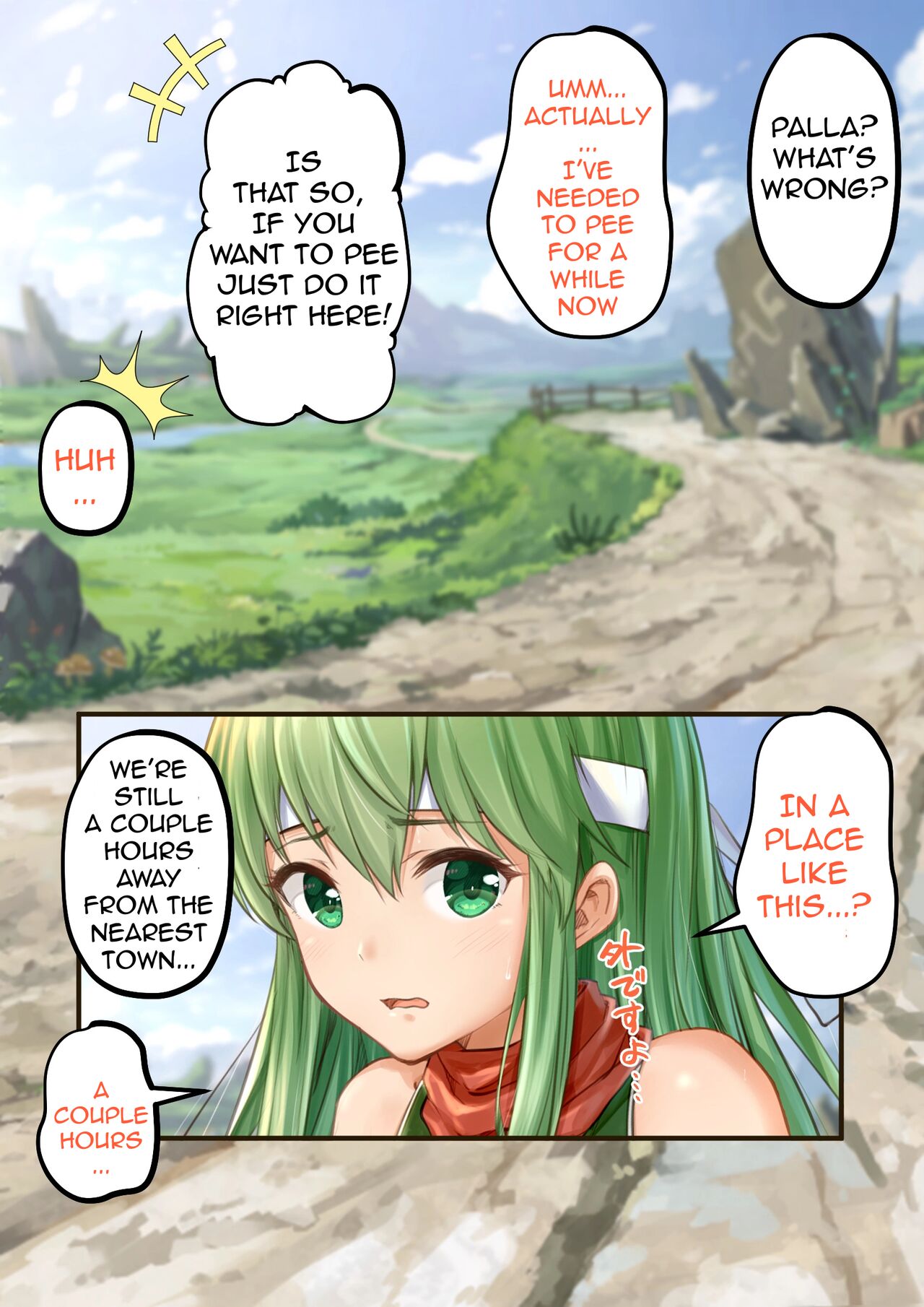 Palla watering the soil. page 1 full