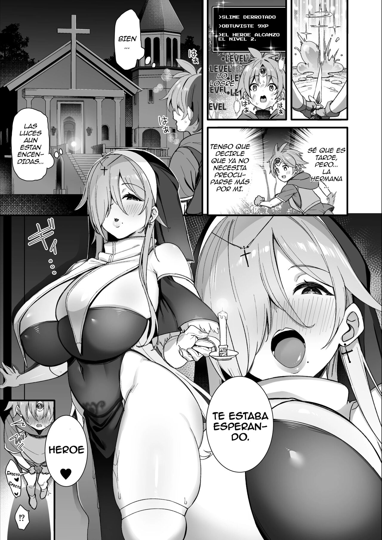 Yuusha-sama ga Yowakute Fuan nanode Kami wa Sister ni Tanetsuke Koubi o Meijimashita ♥ page 10 full