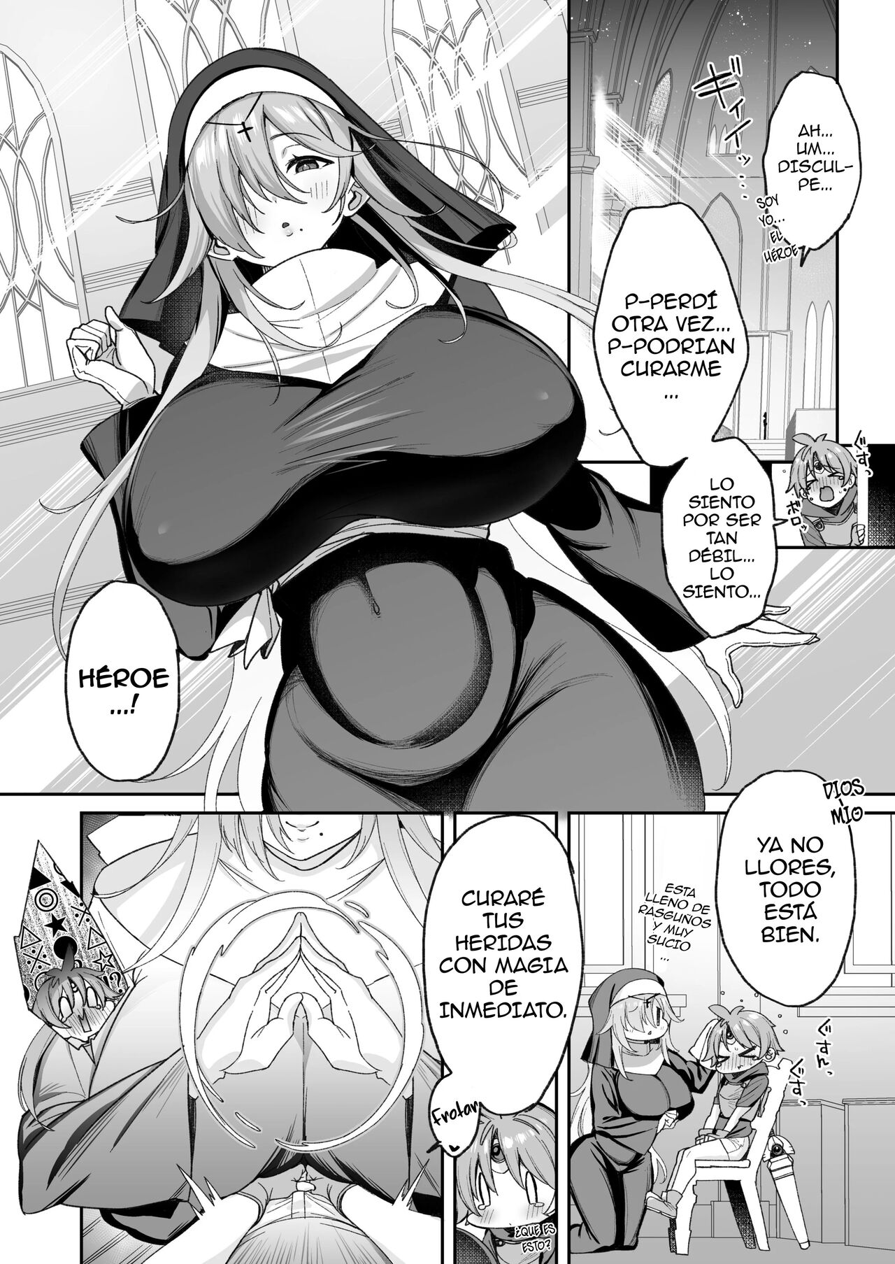 Yuusha-sama ga Yowakute Fuan nanode Kami wa Sister ni Tanetsuke Koubi o Meijimashita ♥ page 5 full