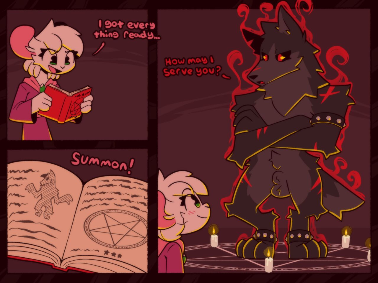 Reggie Summons a Hellhound page 1 full