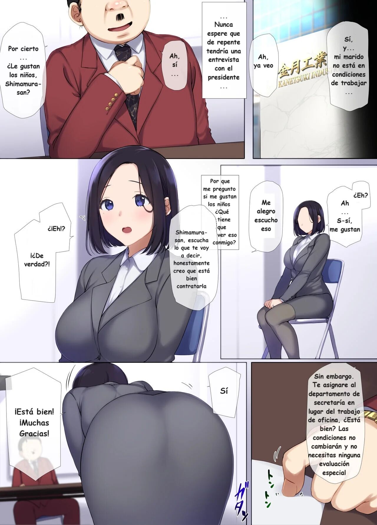 Hitozuma OL no Oshigoto wa Shachou no Musuko no Seishori Benki desu | El Trabajo de una Oficinista Casada es Servir como un Urinario del Cuidado Sexual para el Hijo del Presidente page 5 full