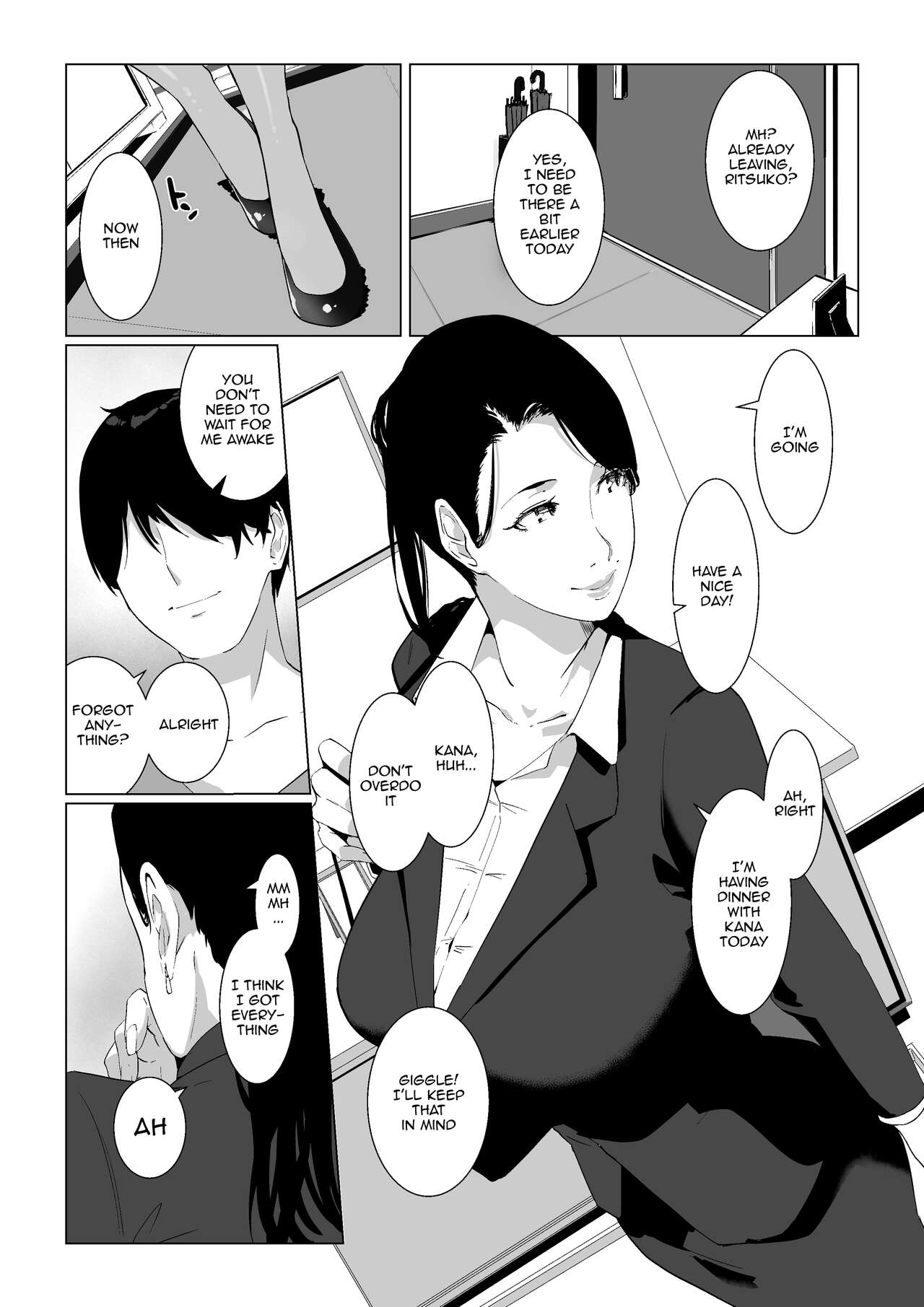 Mou Ikkai, Shiyo Aisuru Otto no Ochinpo de Asa made Pakoraretai Inran Kyonyuu Tsuma no Ritsuko-san page 4 full