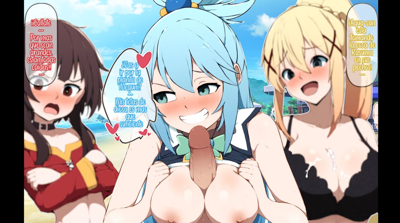 Vacaciones en la playa con Aqua, Megumin y Darkness page 10 full