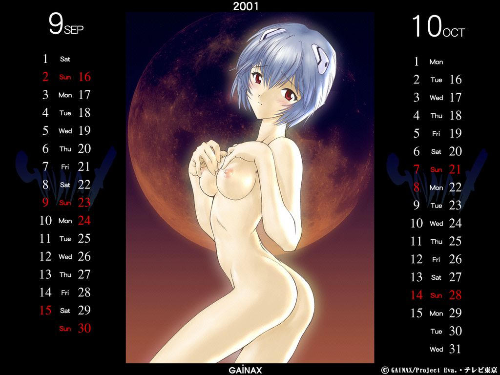 Neon Genesis Evangelion Nousatsu Calendar 2001 &amp; 2002 page 5 full