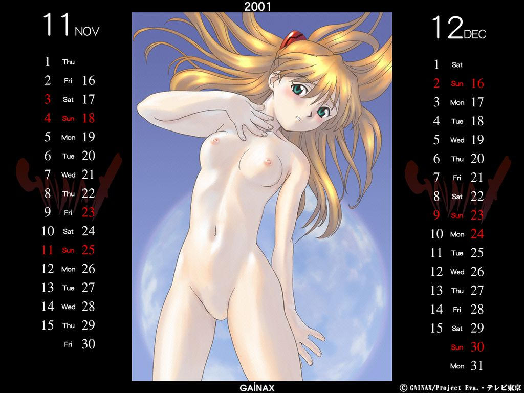 Neon Genesis Evangelion Nousatsu Calendar 2001 &amp; 2002 page 6 full