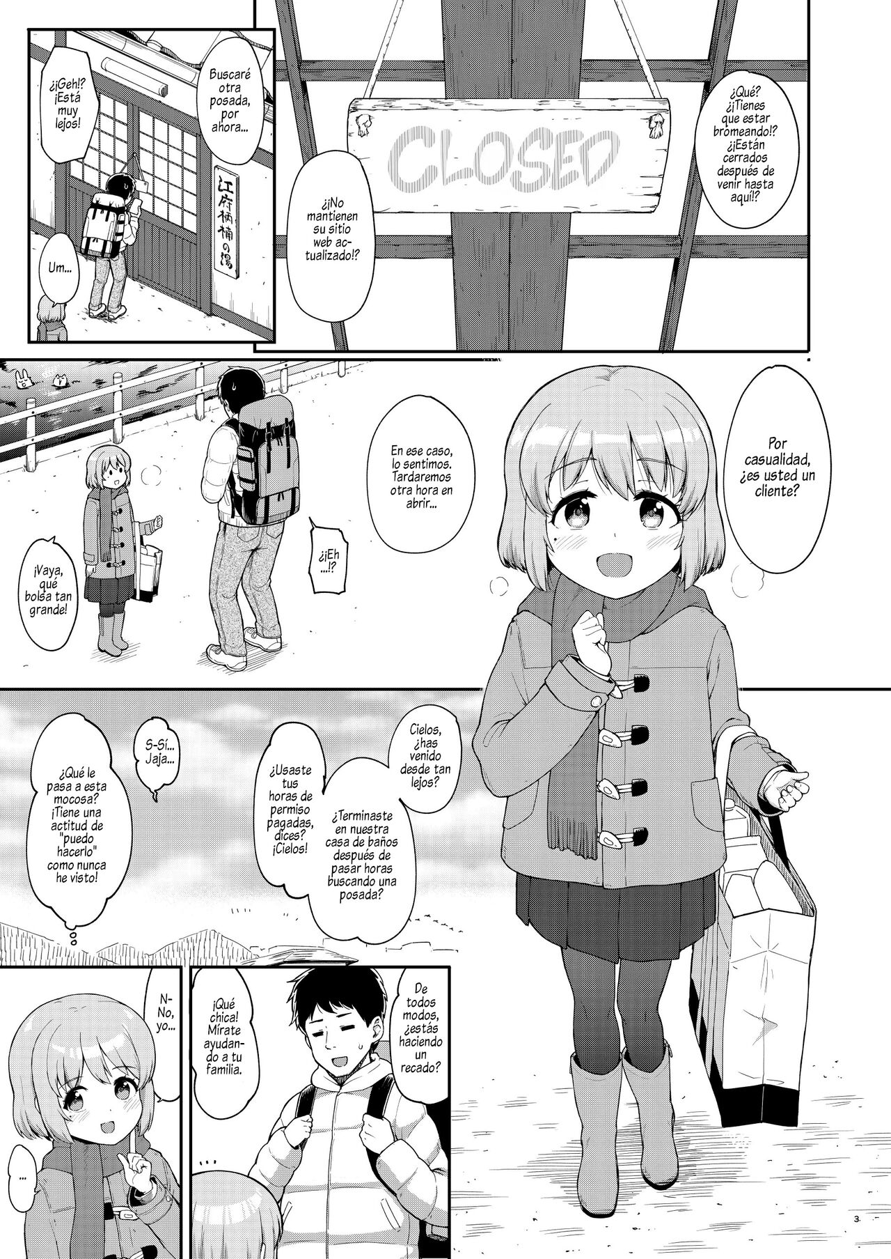 Oyako ga Itonamu Sentou ni Tsurekoma rete itashimashita | ¡Fui a una Casa de Baños y Tuve un Trío con una Madre y su Hija! page 2 full