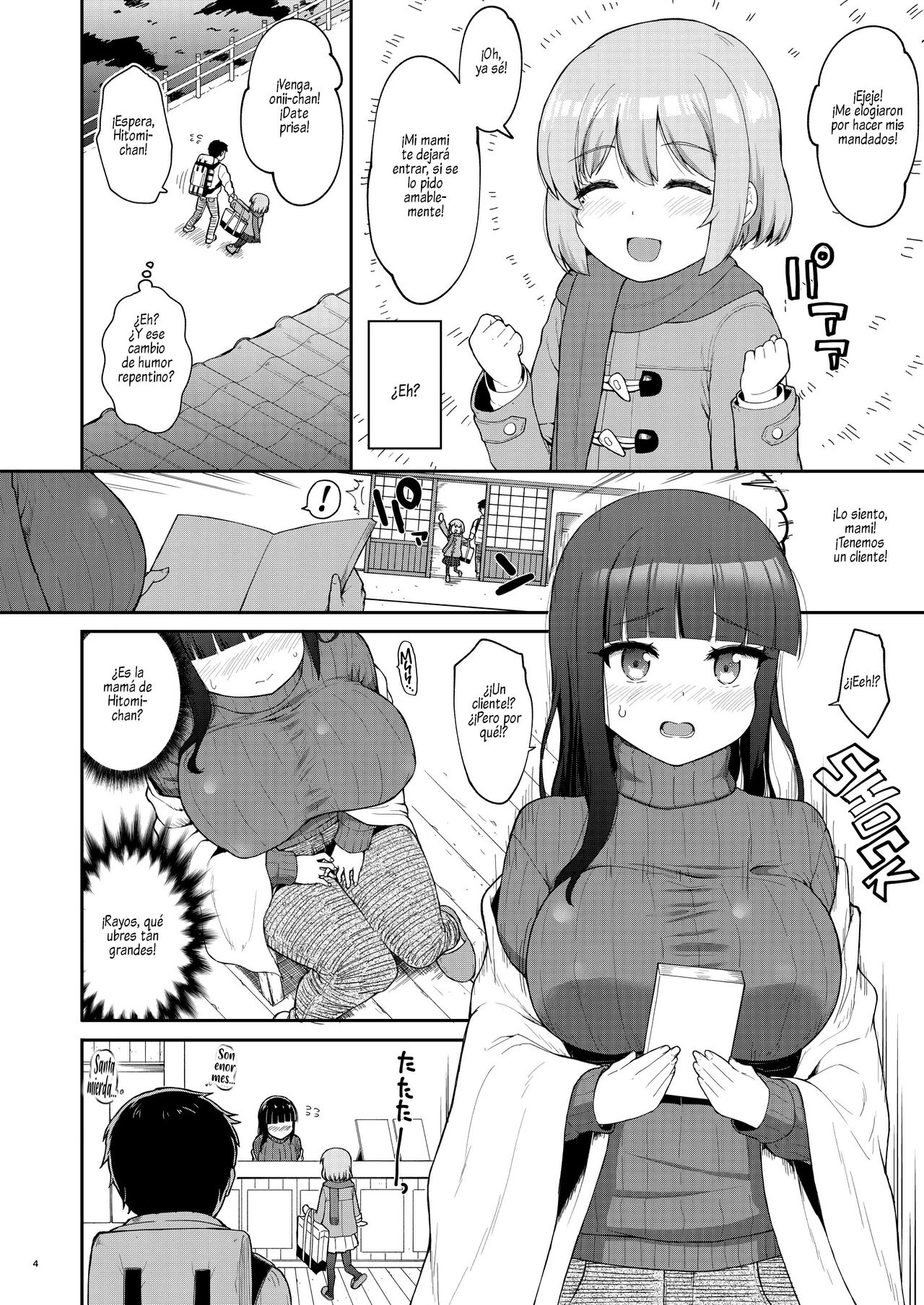 Oyako ga Itonamu Sentou ni Tsurekoma rete itashimashita | ¡Fui a una Casa de Baños y Tuve un Trío con una Madre y su Hija! page 3 full