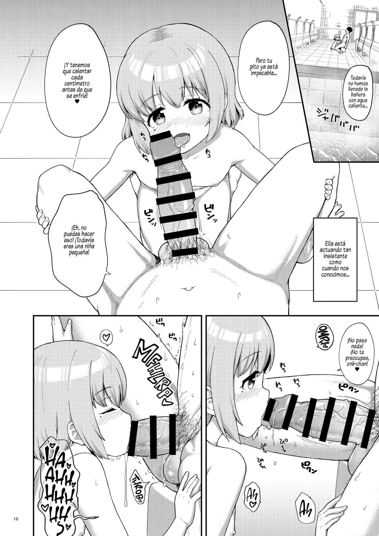 Oyako ga Itonamu Sentou ni Tsurekoma rete itashimashita | ¡Fui a una Casa de Baños y Tuve un Trío con una Madre y su Hija! page 9 full