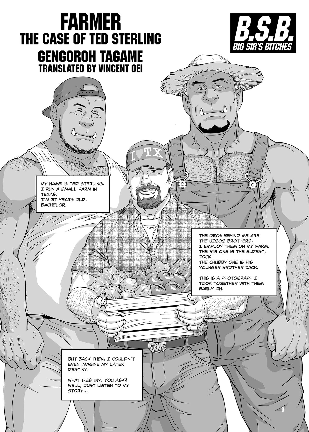 Tagame Gengoroh B.S.B. Big Sir's Bitches : A Farmer - In the Case of Ted Sterling page 2 full