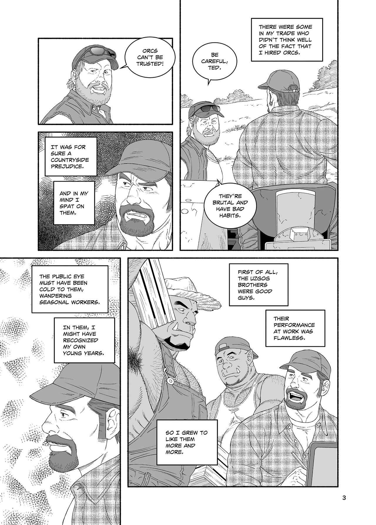 Tagame Gengoroh B.S.B. Big Sir's Bitches : A Farmer - In the Case of Ted Sterling page 4 full