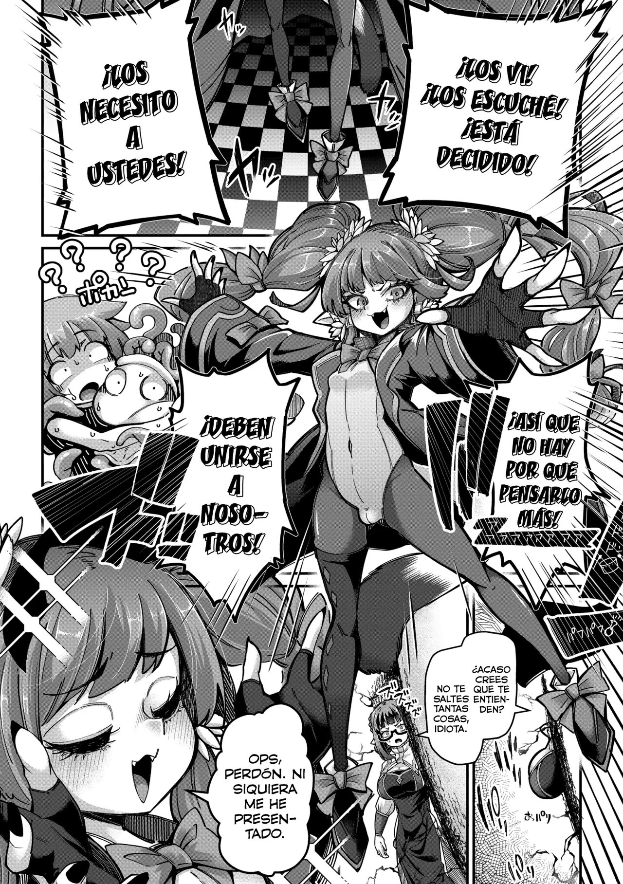 Senshi-chan to Shokushu-kun Ch. 4 Zainin  Abi-chan to Tanenashi T-kun | La guerrera y el tentáculo Cap 04 Abby la pecadora y Tee-kun el estéril page 8 full