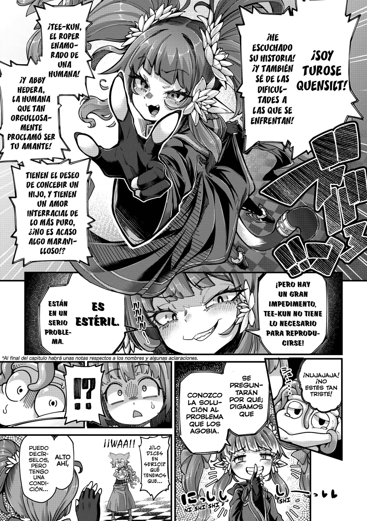 Senshi-chan to Shokushu-kun Ch. 4 Zainin  Abi-chan to Tanenashi T-kun | La guerrera y el tentáculo Cap 04 Abby la pecadora y Tee-kun el estéril page 9 full