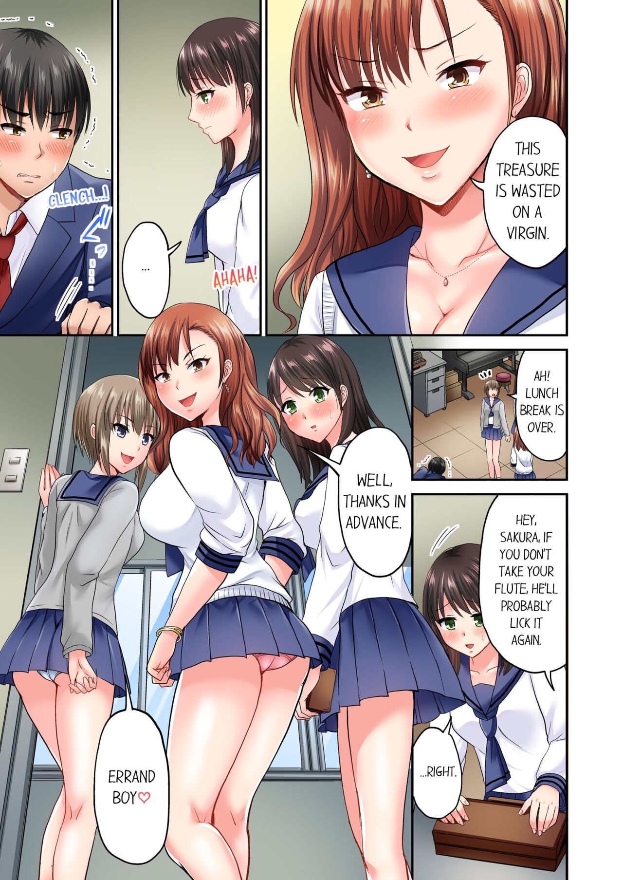 Pashiri no Shita Teku, Yabaitte... ~ Ebi Sori Iki Suru Namaiki Gyaru 1 | Bullied Boy's Tongue Revenge 1 page 8 full