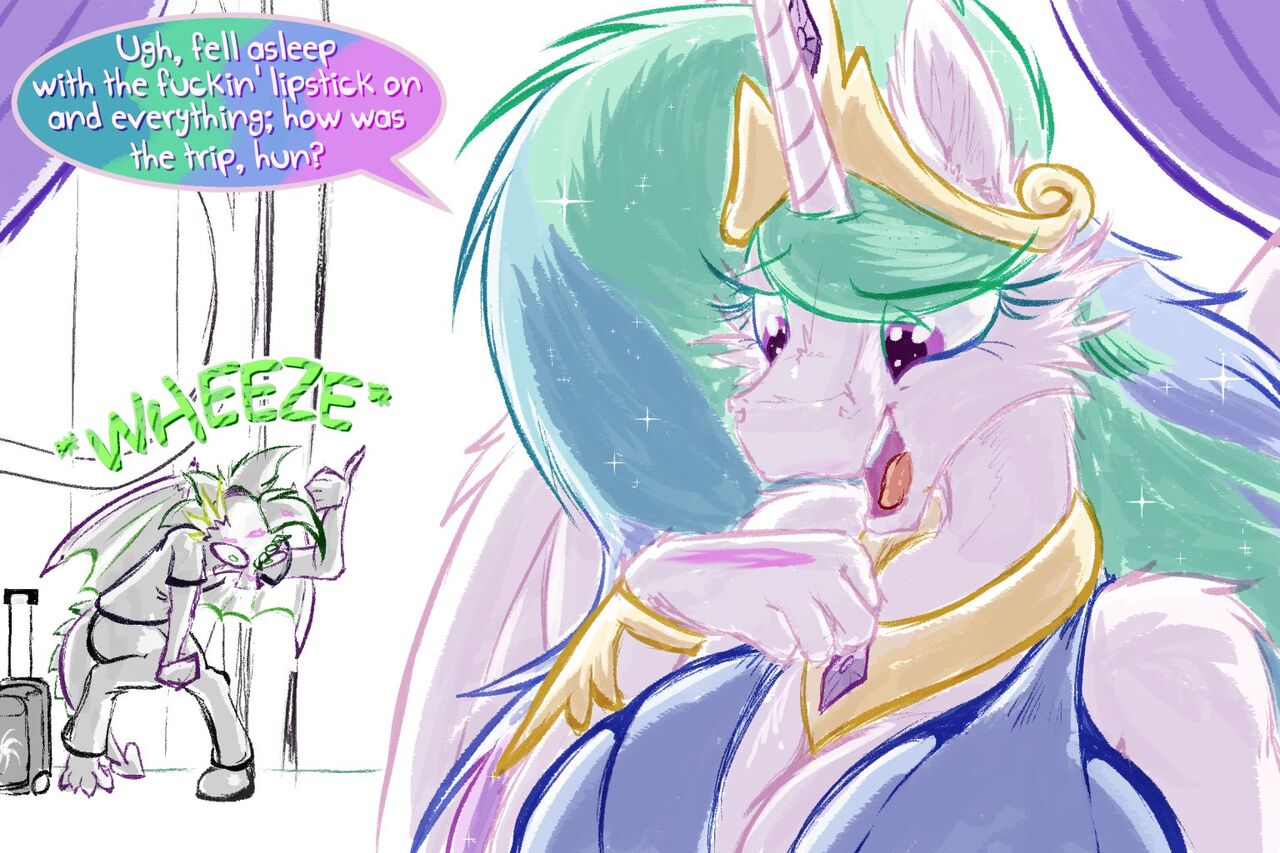 Celestia x Spike page 9 full