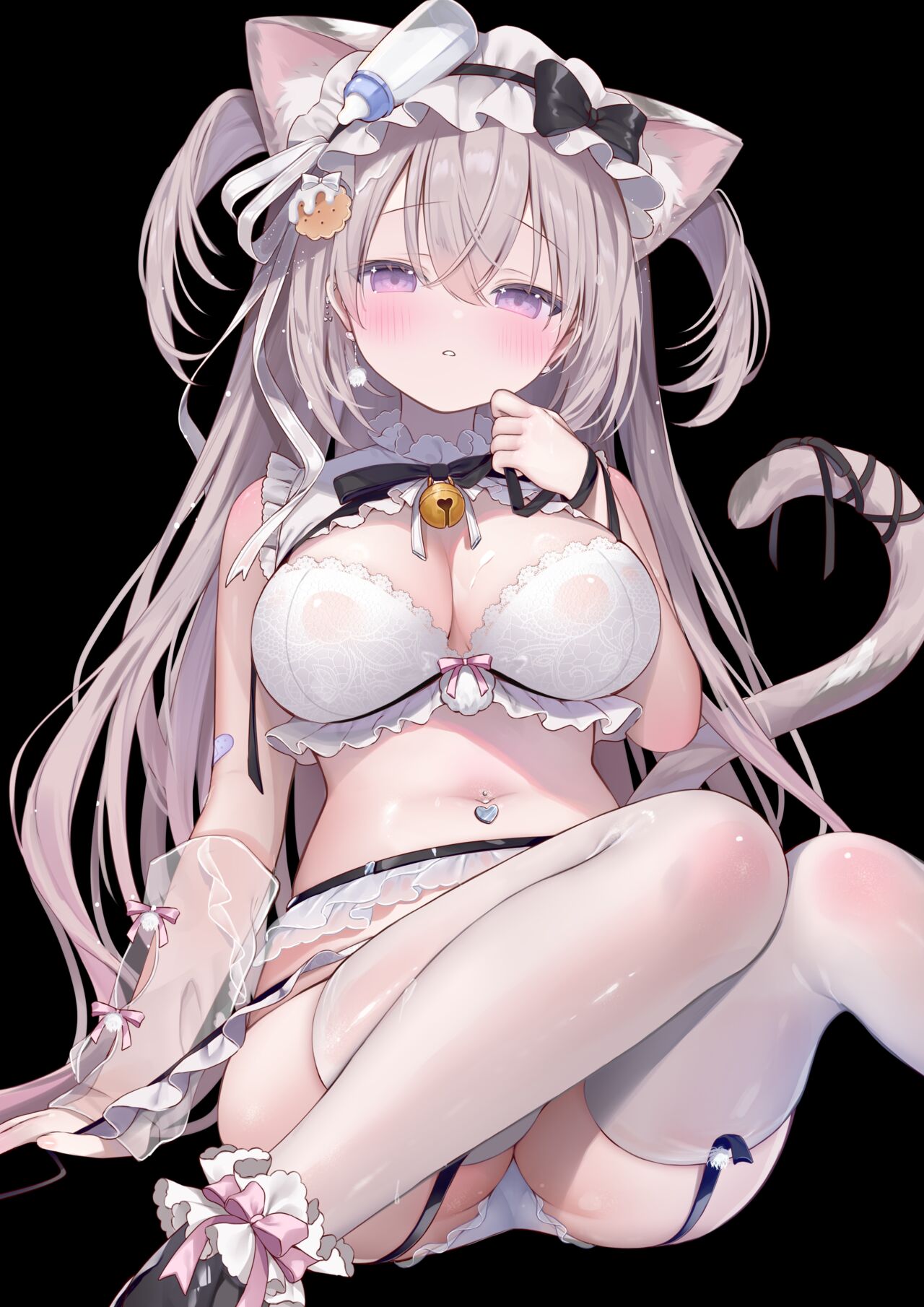 Watashi, Taberarechaun desu ka...? Mikeneko Maid-chan Milk kake toka Seinen Sabun page 8 full