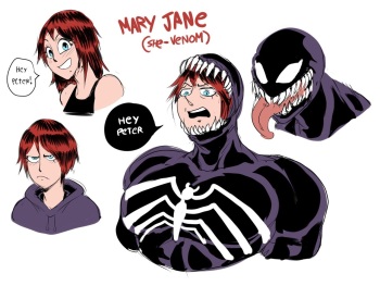 Mary Jane as She Venom cover