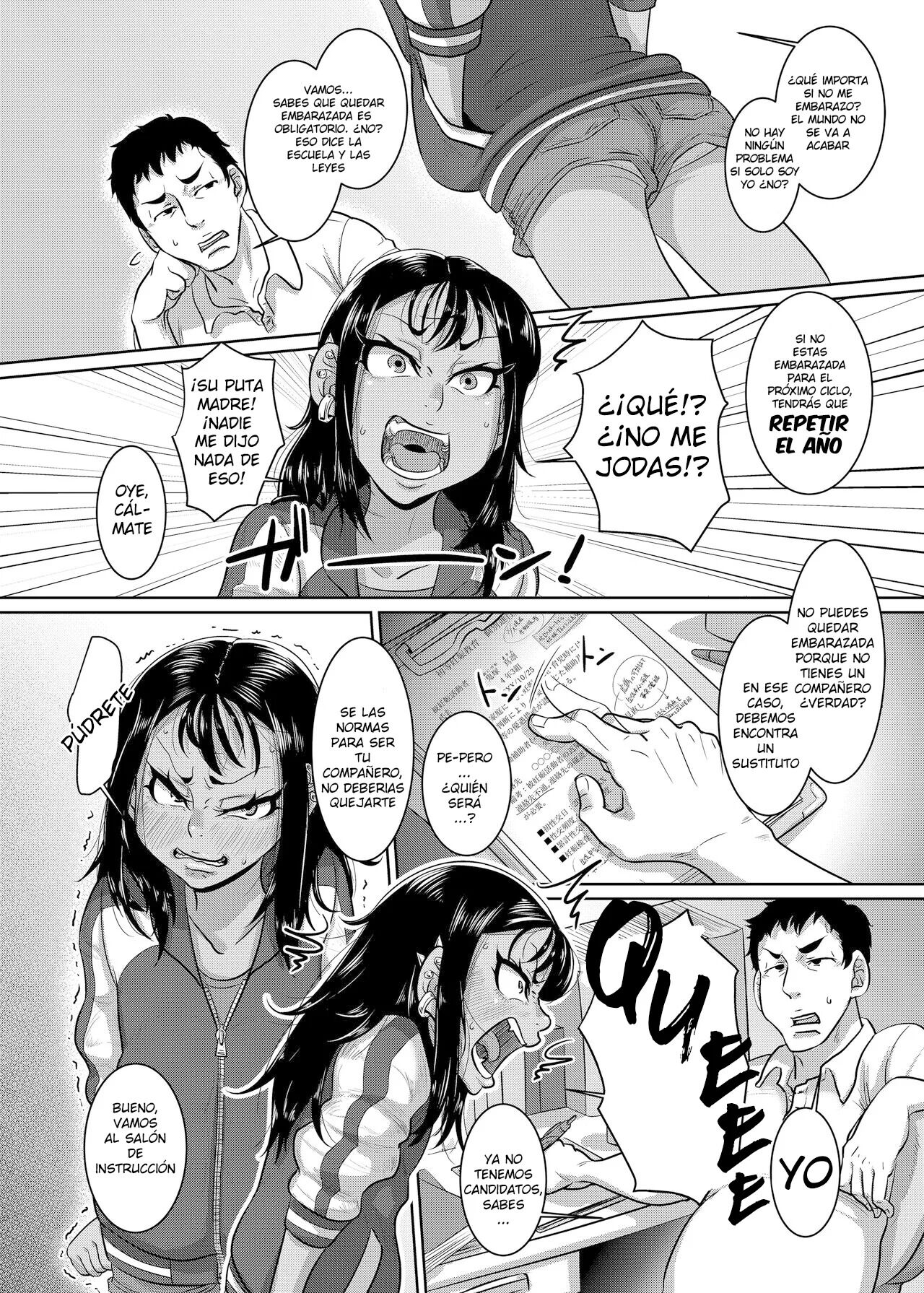 CHOCOLATE GIRL 4 Chapter ׃1 Kuro Loli Yankee ga Manabu Ninshin Katsudou page 3 full