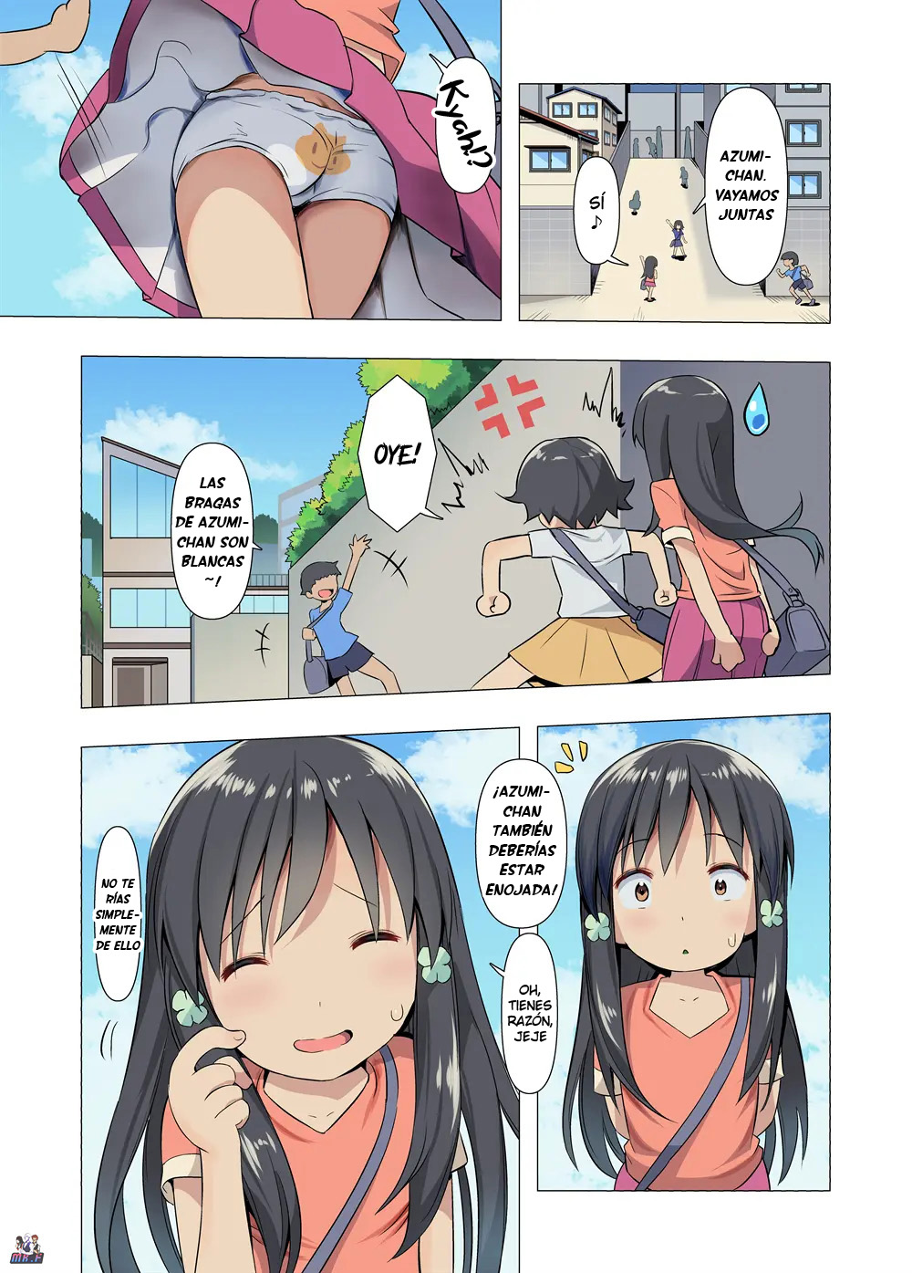 Azumi to Oji-san no Himitsu Kichi | Azumi y el Sucio Señor en la Base Secreta page 4 full
