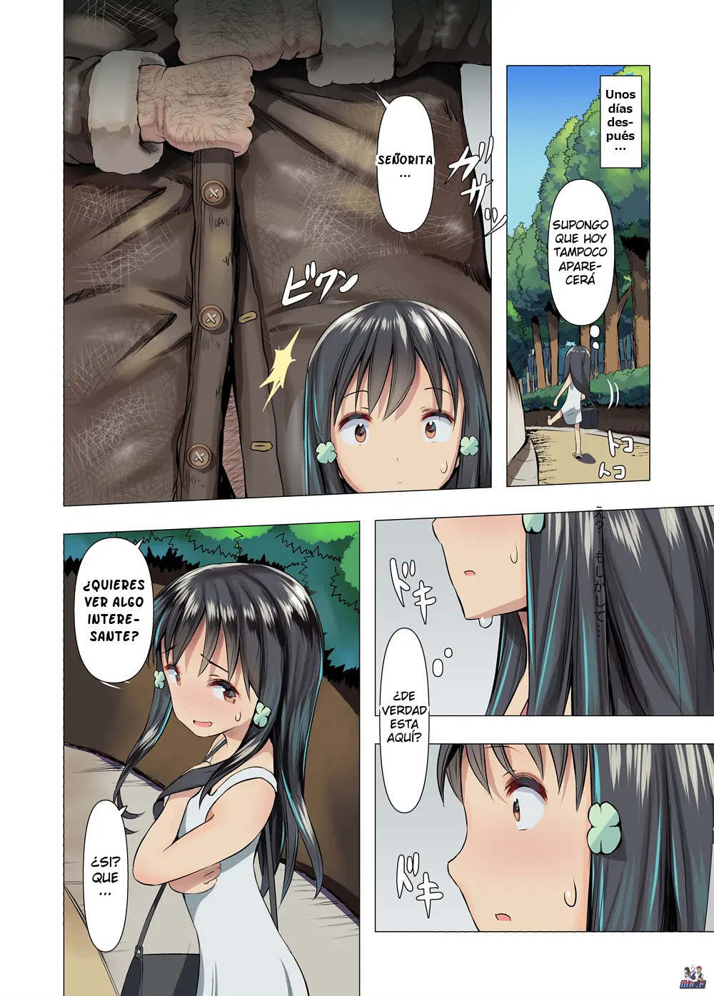 Azumi to Oji-san no Himitsu Kichi | Azumi y el Sucio Señor en la Base Secreta page 9 full